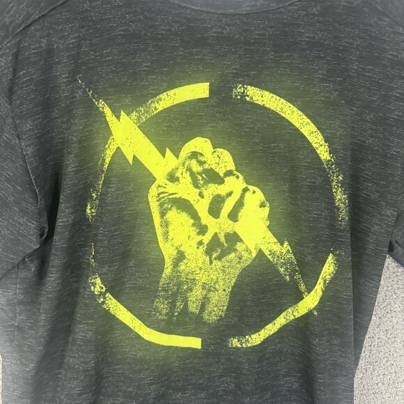 Under Armour Shirt Mens Large Black HeatGear Compression Lightning Bolt Graphic - Picture 2 of 8